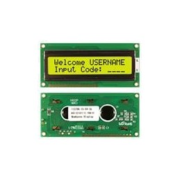 1 pcs : NHD-0216PZ-FL-YBW-PC - LCD Character Display Modules & Accessories STN- Y/G Transfl 80.0 x 36.0