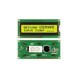1 pcs : NHD-0216PZ-FL-YBW - LCD Character Display Modules & Accessories STN- Y/G Transfl 80.0 x 36.0