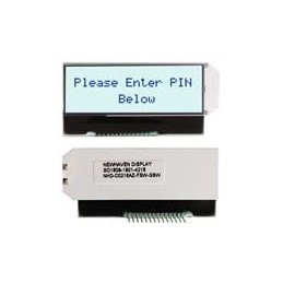 1 pcs : NHD-C0216AZ-FSW-GBW - LCD Character Display Modules & Accessories STN-GRAY Transfl 54.7 x 25.3 x 5.5