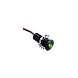 1 pcs : CNX_480_1_GTP_12 - LED Panel Mount Indicators Green, Black Body CNX 480 1 GTP 12