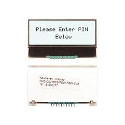 1 pcs : NHD-C0216CZ-FSW-FBW-3V3 - LCD Character Display Modules & Accessories FSTN (+) Transfl 41.4 x 24.3 x 4.0