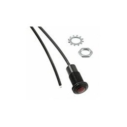 1 pcs : FLXR1RTP04 - LED Light Pipes RUGGED FLX LIGHTPIPE BLK FINISH 4' RED