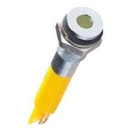 1 pcs : Q6F1BXXR12E - LED Panel Mount Indicators INDICATOR 12V 6MM FLUSH RED