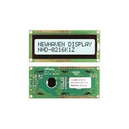 1 pcs : NHD-0216K1Z-FSW-FTW-FB1 - LCD Character Display Modules & Accessories FSTN (+) Transfl 80.0 x 36.0