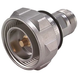 1 pcs - Huber+Suhner Straight 50Ω RF Adapter 7/16 Plug to N Socket 7.5GHz