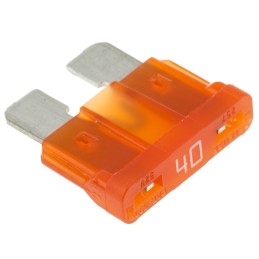 50 pcs - Littelfuse 40A Orange Blade Car Fuse, 32V dc