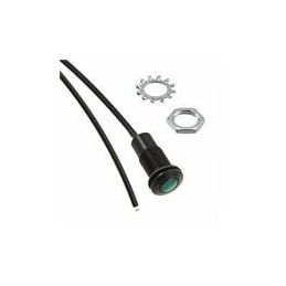 1 pcs : FLXR1GTP08 - LED Light Pipes RUGGED FLX LIGHTPIPE BLK FINISH 8' GRN