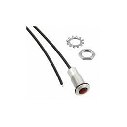 1 pcs : FLXR2RTP08 - LED Light Pipes RUGGED FLX LIGHTPIPE CLR FINISH 8' RED