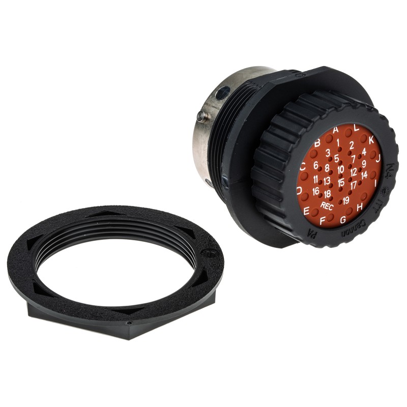 1 pcs - ITT Cannon Circular Connector, 31 Contacts, Panel Mount, Socket, Male, IP67, Trident Neptune Series
