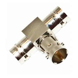1 pcs - Mueller Electric Tee 75Ω RF Adapter BNC Socket to BNC Socket