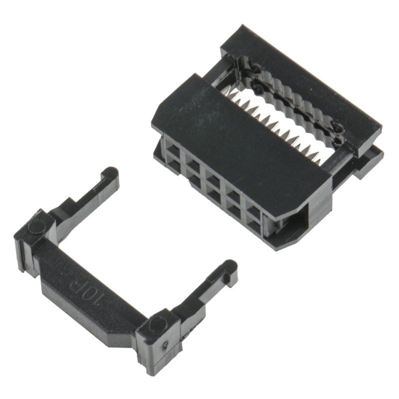 1 pcs - RS PRO 10-Way IDC Connector Socket for Cable Mount, 2-Row