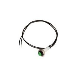 1 pcs : PM3-PRGDW12.0 - LED Panel Mount Indicators Green 5.8mm Metal Panel Mnt Ind