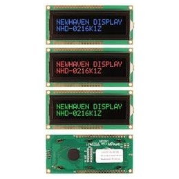 1 pcs : NHD-0216K1Z-NS(RGB)-FBW-REV1 - LCD Character Display Modules & Accessories FSTN (-) Transm 80.0 x 36.0