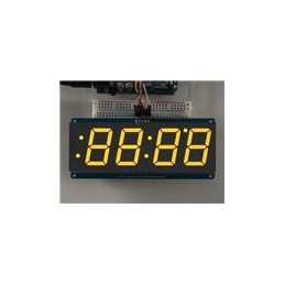 1 pcs : 1269 - LED Lighting Development Tools 7 Segment Display Yel. w/I2C Backpack