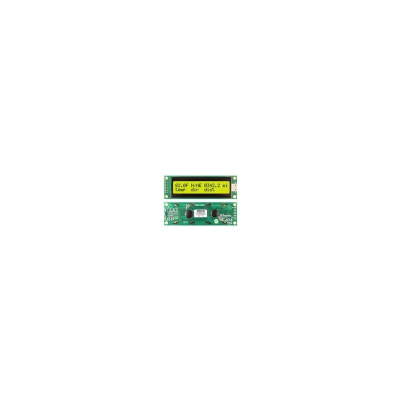 1 pcs : NHD-0220DZ-FL-YBW - LCD Character Display Modules & Accessories STN- Y/G Transfl 116.0 x 37.0