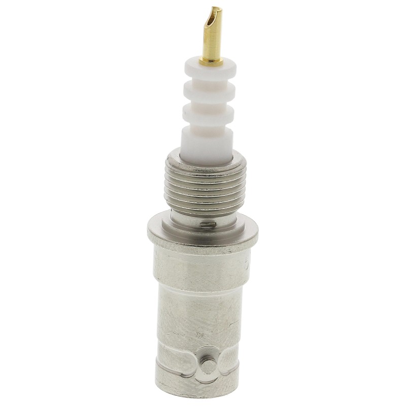 1 pcs - TE Connectivity, Plug Panel Mount SHV Connector, Solder Termination, Straight Body