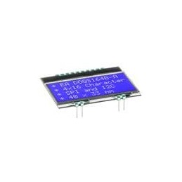 1 pcs : EA DOGS164B-A - LCD Character Display Modules & Accessories 4x16 - 3.2mm, blue negative