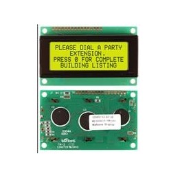 1 pcs : NHD-0420AZ-FL-YBW-33V3 - LCD Character Display Modules & Accessories STN-Y/G Transfl 77.5 x 47.0