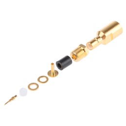 1 pcs - Radiall, jack Cable Mount SMB Connector, 50Ω, Clamp Termination, Straight Body