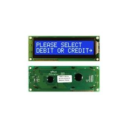 1 pcs : NHD-0216SZ-NSW-BBW-33V3 - LCD Character Display Modules & Accessories STN-Blue Transm 122.0 x 44.0