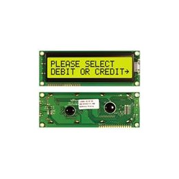 1 pcs : NHD-0216SZ-FL-YBW - LCD Character Display Modules & Accessories STN- Y/G Transfl 122.0 x 44.0