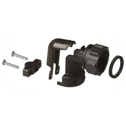 1 pcs - TE Connectivity Cable Clamp Black Screw Thermoplastic Cable Clamp, 8.36mm Max. Bundle