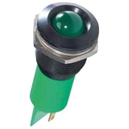 1 pcs : Q16P1CXXG24E - LED Panel Mount Indicators INDICATOR 24V 16MM PROMINENT GRN