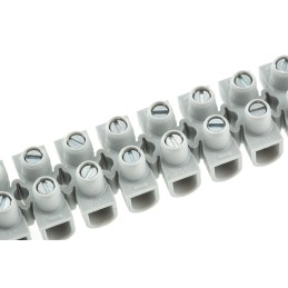 1 pcs - Legrand Non-Fused Terminal Block, 12-Way, 25A, 6 mm² Wire, Screw Down Termination