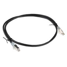 1 pcs - RS PRO Cat5e Male RJ45 to Male RJ45 Ethernet Cable, F/UTP, Black PVC Sheath, 1m