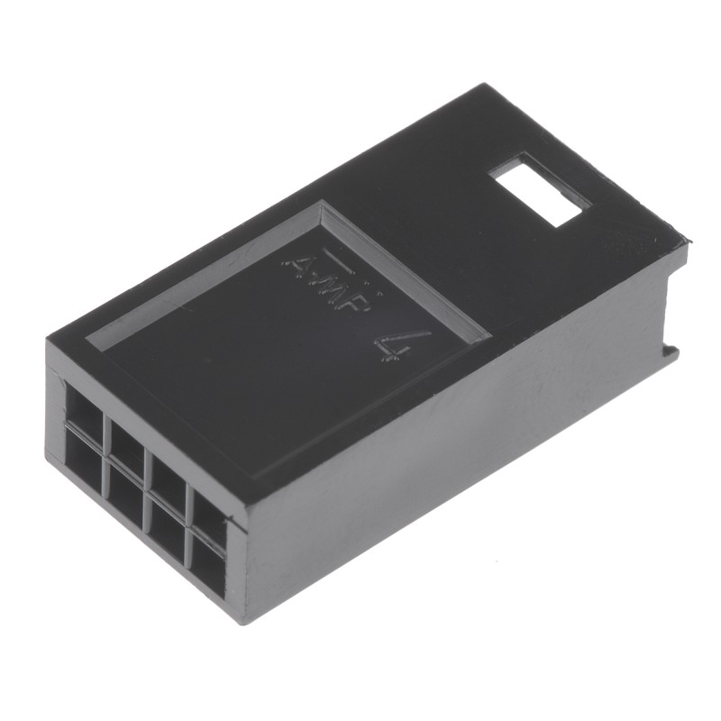 10 pcs - TE Connectivity, AMPMODU MOD II Female Connector Housing, 2.54mm Pitch, 8 Way, 2 Row