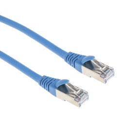 1 pcs - RS PRO Cat6 Male RJ45 to Male RJ45 Ethernet Cable, F/UTP, Blue LSZH Sheath, 1m