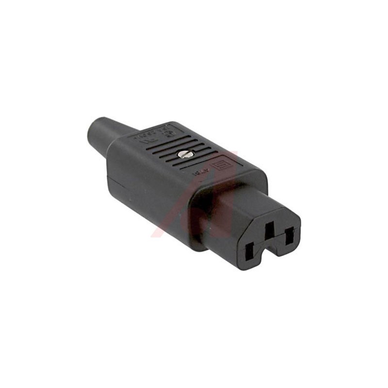 1 pcs - Schurter C15 Cable Mount IEC Connector Socket, 10A, 250 V