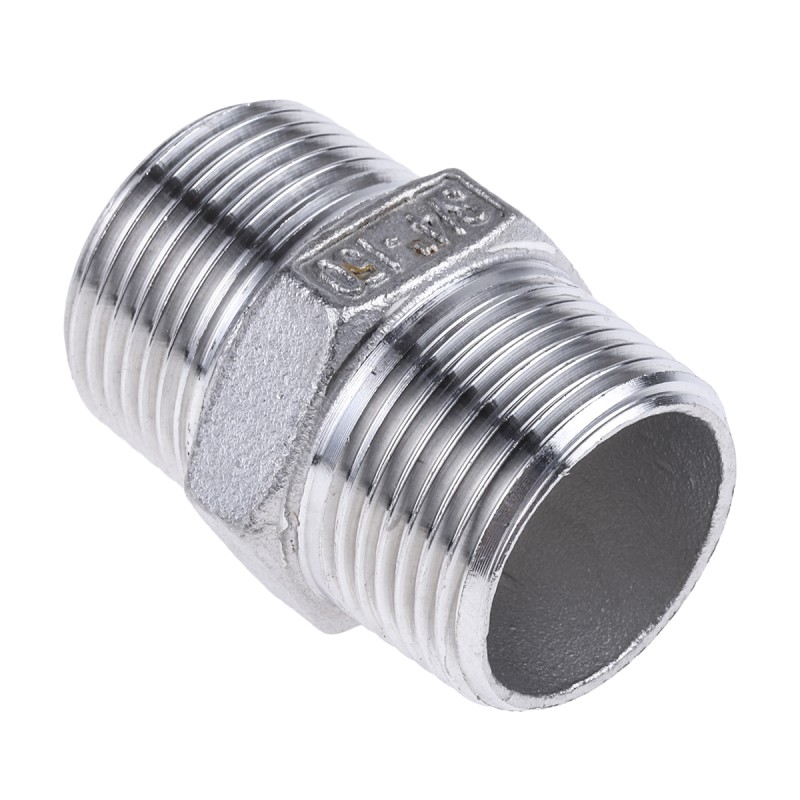 1 pcs - RS PRO Stainless Steel Pipe Fitting Hexagon Hexagon Nipple, Male R 3/4in x Male R 3/4in
