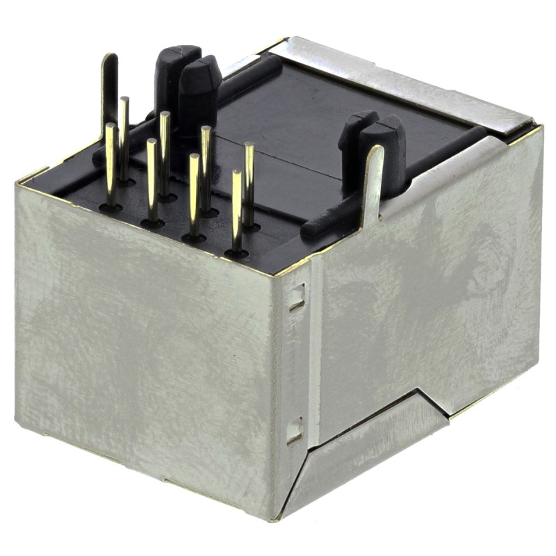 1 pcs - Wurth Elektronik WR-MJ Series Female RJ45 Connector, PCB Mount, Cat5, STP Shield