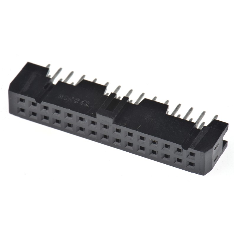 1 pcs - Hirose HIF3FB Series Straight PCB Mount PCB Socket, 30-Contact, 2-Row, 2.54mm Pitch, Through Hole Termination