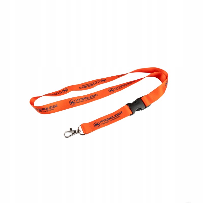 15mm wide orange hydrolider lanyard