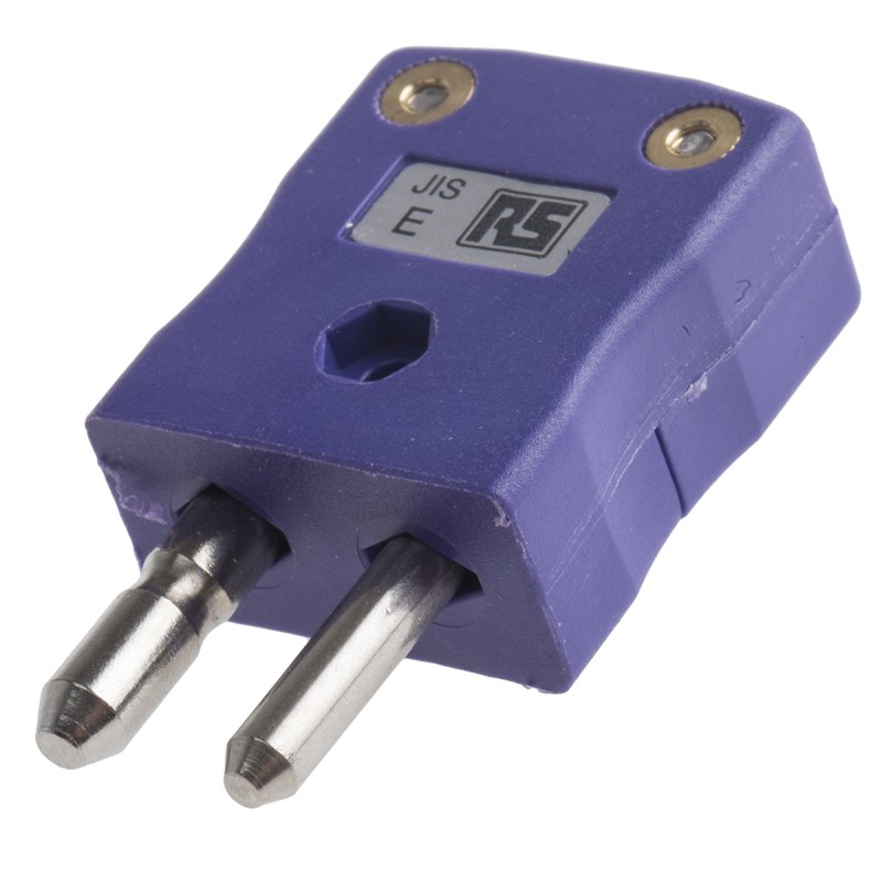 1 pcs - RS PRO In-Line Thermocouple Connector for Use with Type E Thermocouple, Standard Size, JIS Standard
