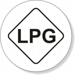 LPG fuel marking sticker