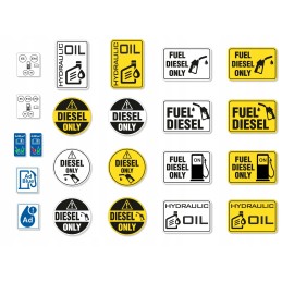 LPG fuel marking sticker
