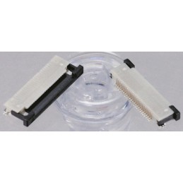 10 pcs - JST 0.5mm Pitch 12 Way Right Angle Female FPC Connector, ZIF Top Contact