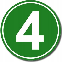 Euro 4 sticker, ADR standard, exhaust gas purity, truck 16 cm