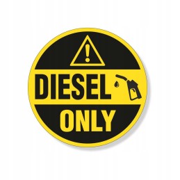 Fuel marking sticker: fuel diesel only on