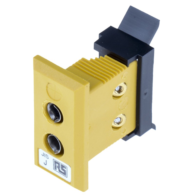 1 pcs - RS PRO Fascia Thermocouple Connector for Use with Type J Thermocouple, Standard Size, JIS Standard