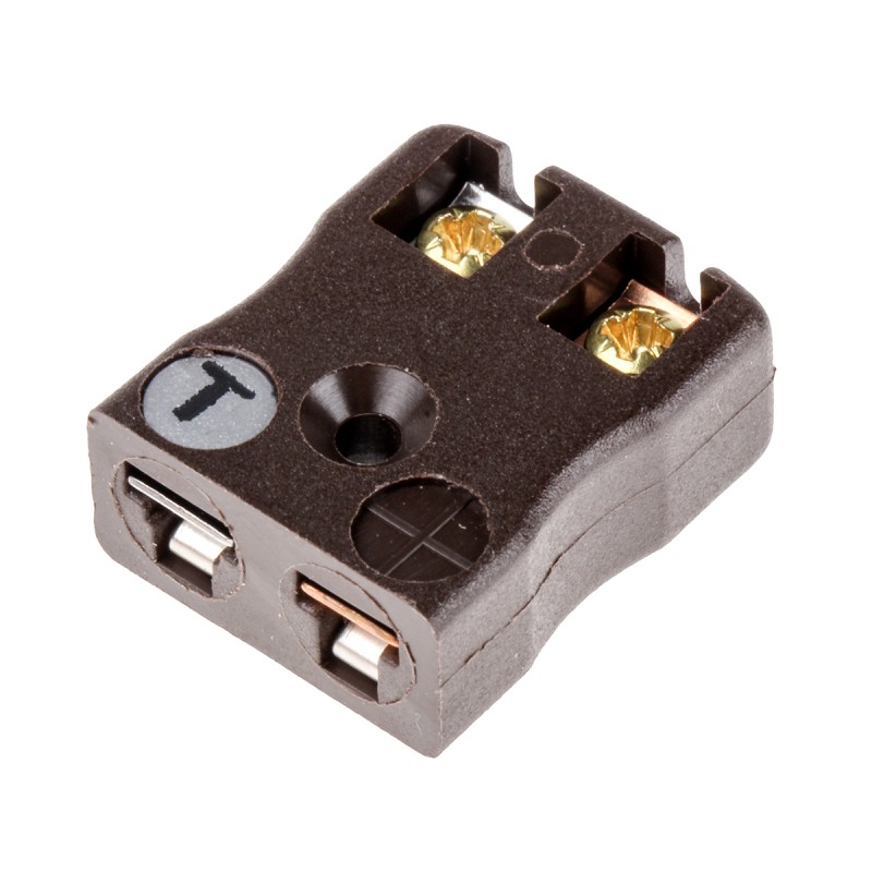 1 pcs - RS PRO PCB Mounting Thermocouple Connector for Use with Type T Thermocouple, Miniature Size, JIS Standard