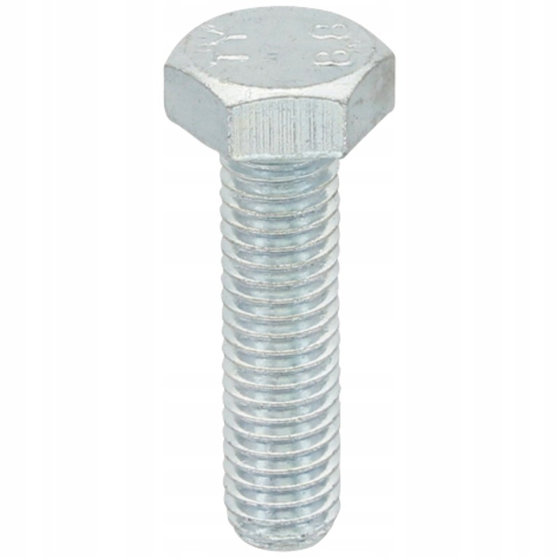 Hexagonal screw, galvanized, M8x30, class 8, 8 din, 933