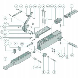 Hexagonal screw, galvanized, M8x30, class 8, 8 din, 933