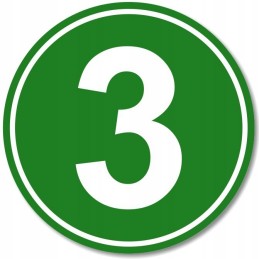 Euro 3 sticker, ADR marking, exhaust gas purity, 12 cm