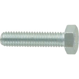 Hexagonal screw, galvanized, M6x25, class 8, 8 din, 933