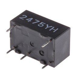 1 pcs - Omron PCB Mount Power Relay, 12V dc Coil, 3A Switching Current, SPDT
