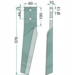 Power harrow attachment
